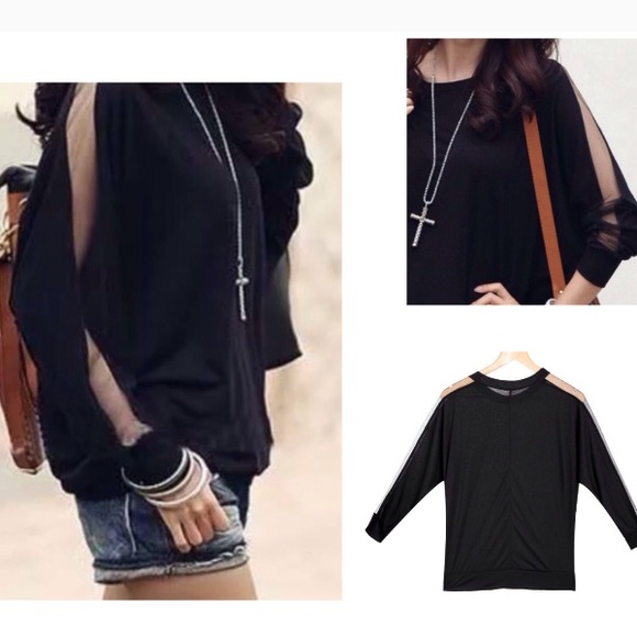 SOLD Sheer♦️ l Sleeves l Top - Picture 5 of 8